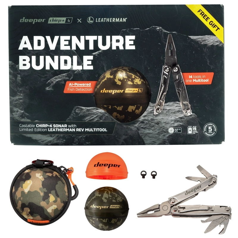 Deeper Chirp+ 4 & Leatherman Adventure Bundle